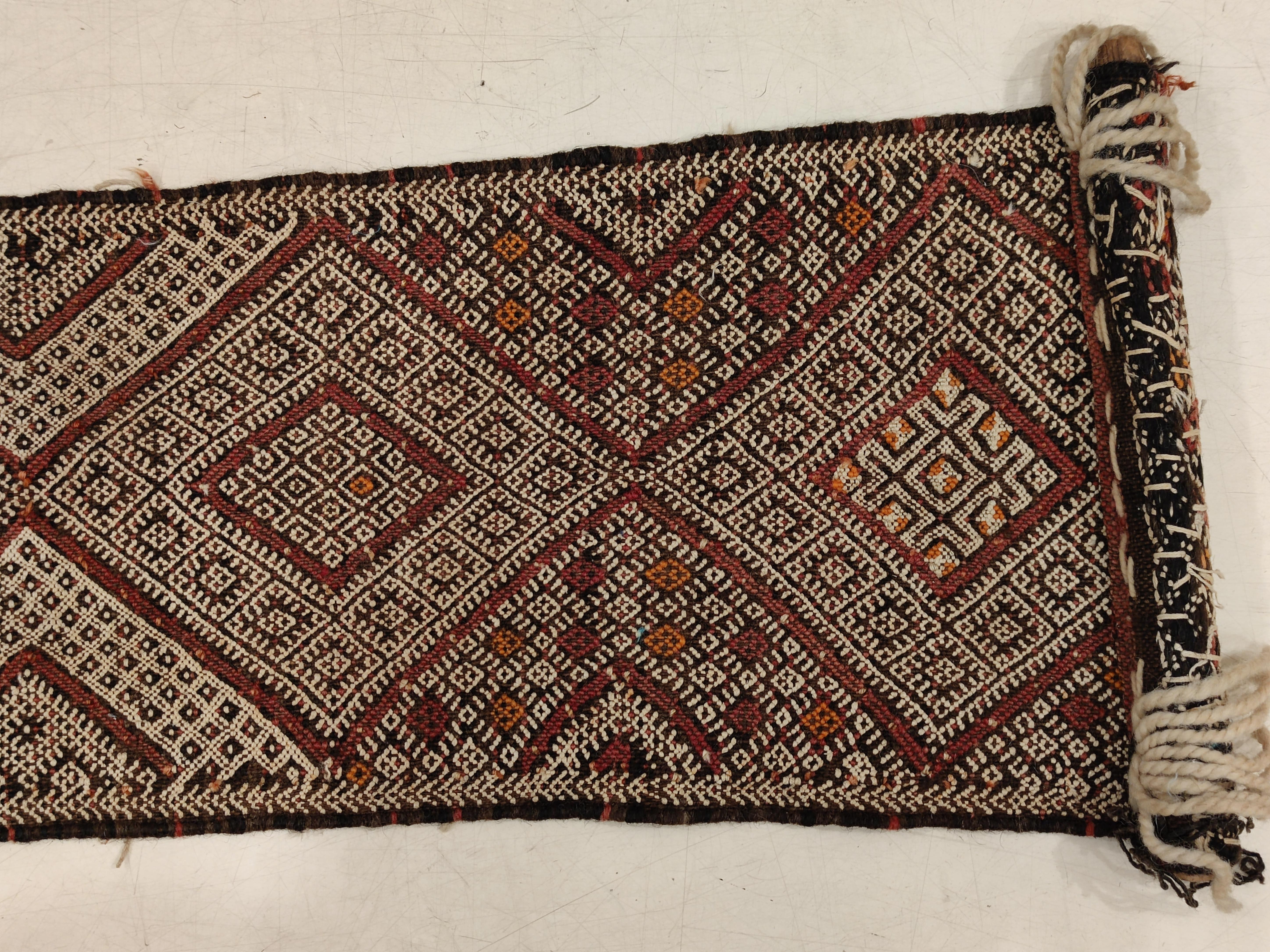 Pair of Moroccan Middle Atlas Berber Tent Bands, circa 1950 For Sale 7