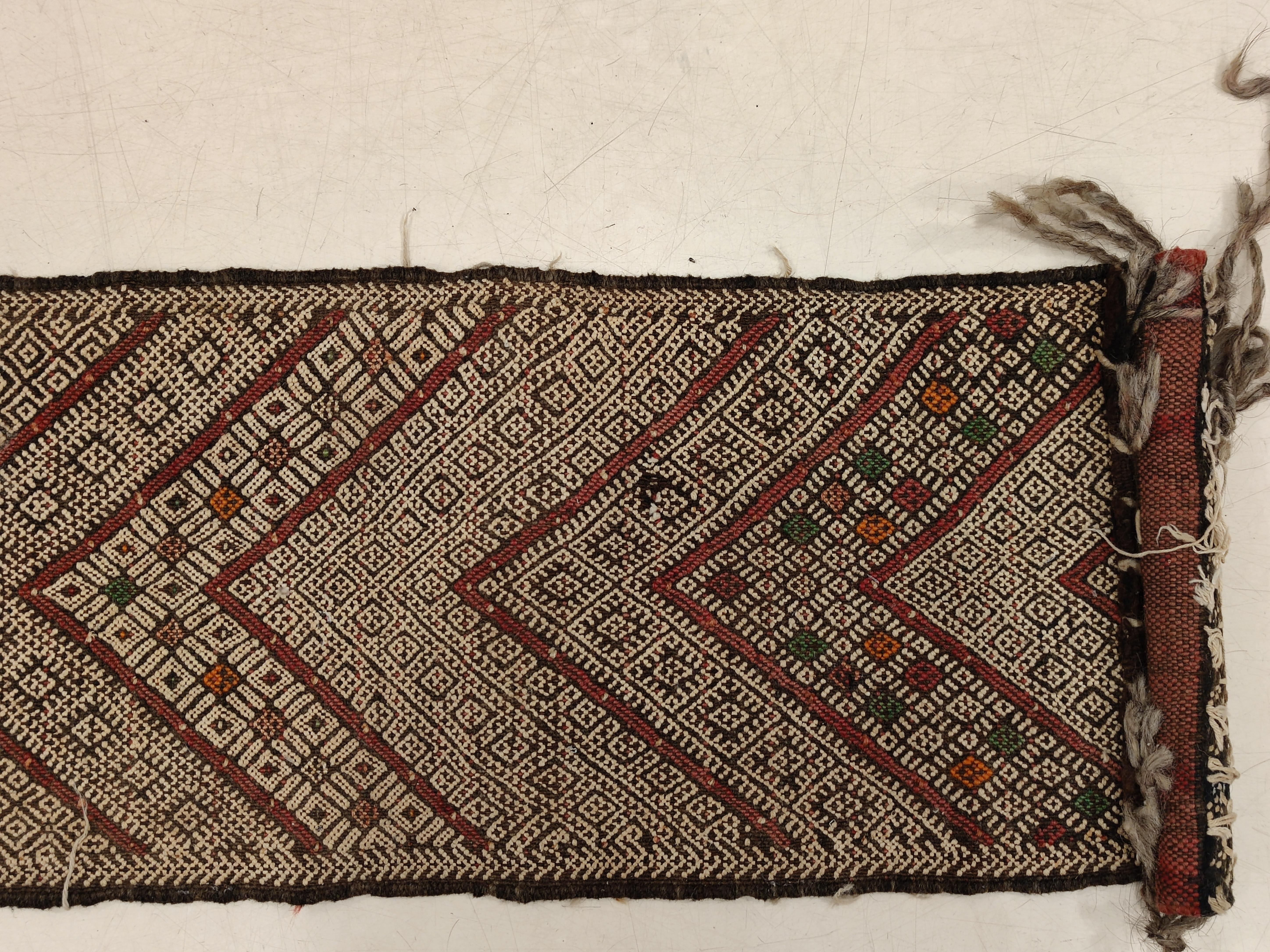 20th Century Pair of Moroccan Middle Atlas Berber Tent Bands, circa 1950 For Sale