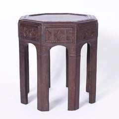 Pair of Moroccan or Moorish Leather Stands or Tables
