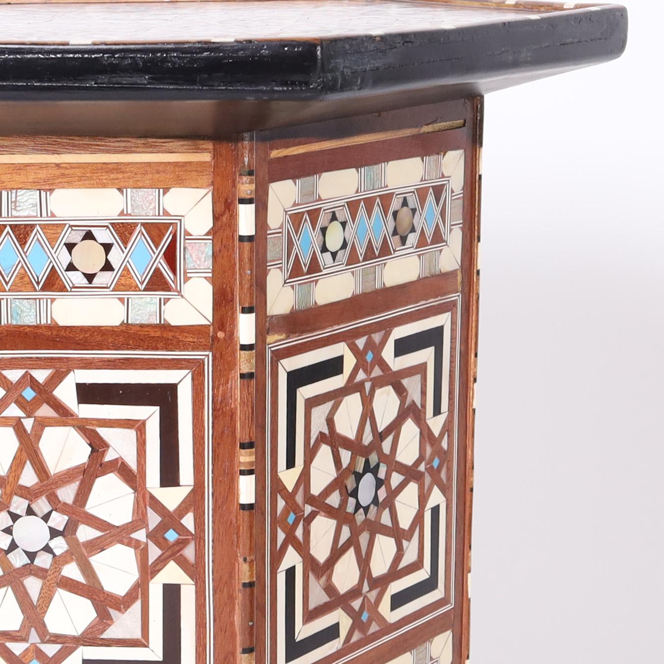 Pair of Moroccan Stands or Tables For Sale 1