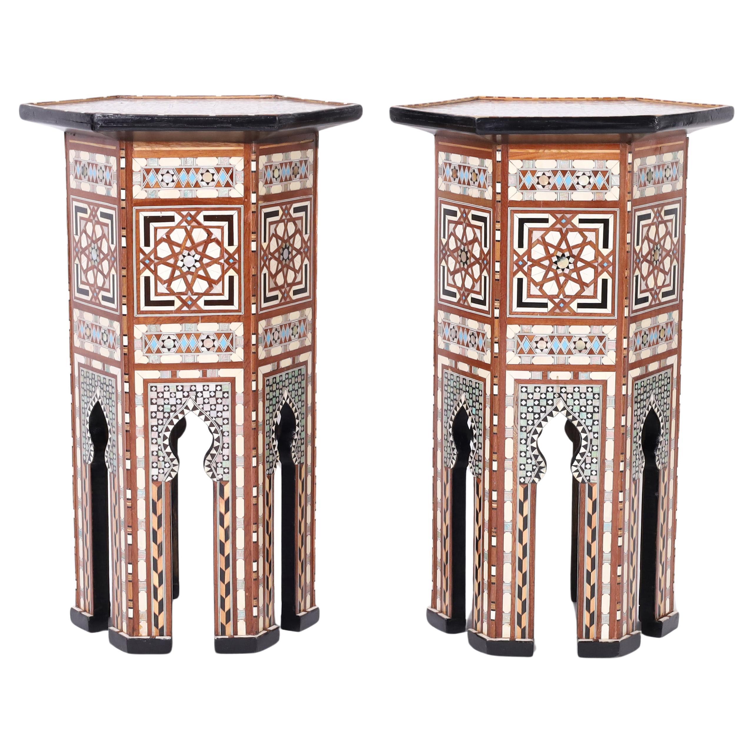  Pair of Moroccan Stands or Tables