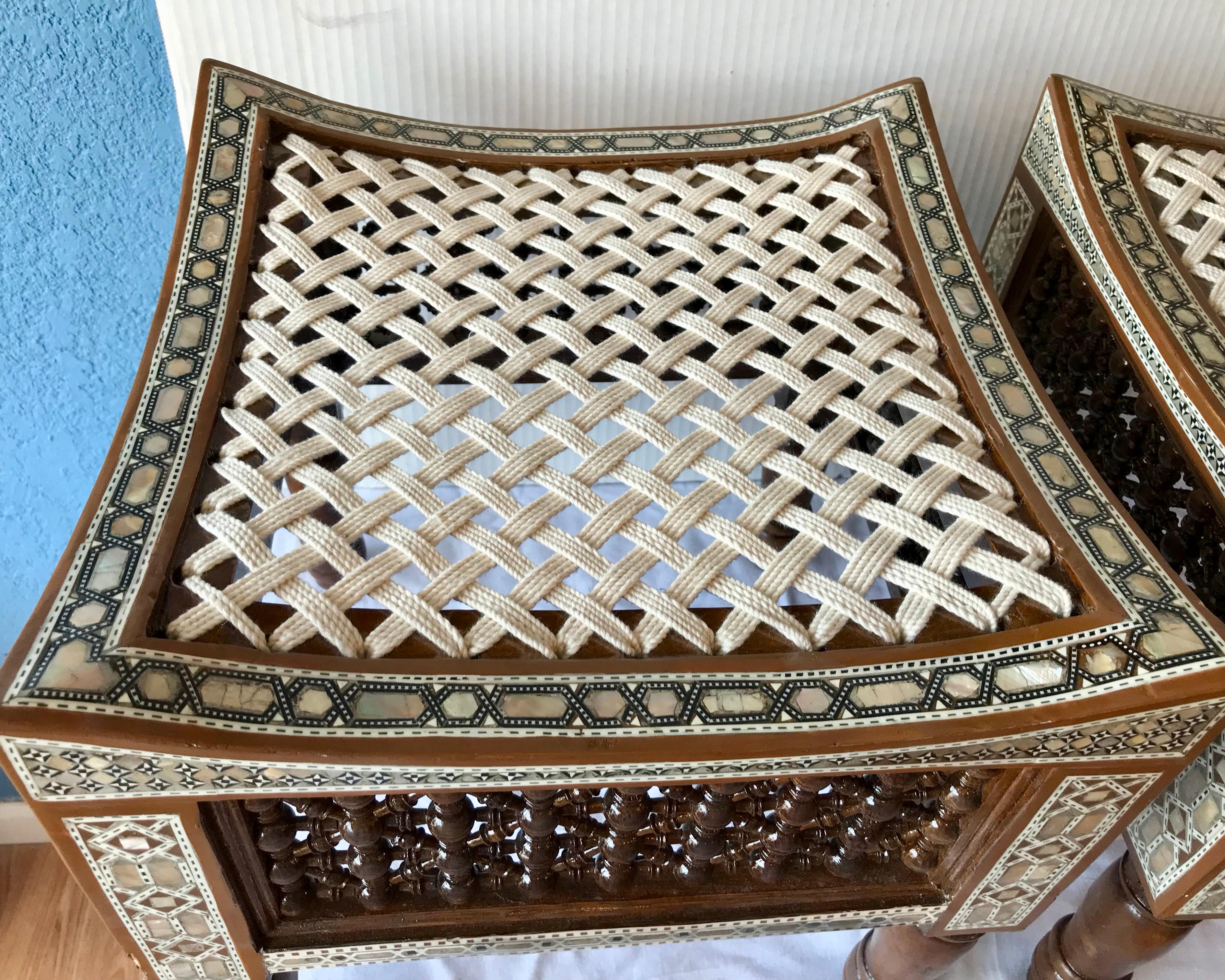 Pair of Moroccan Stools 2