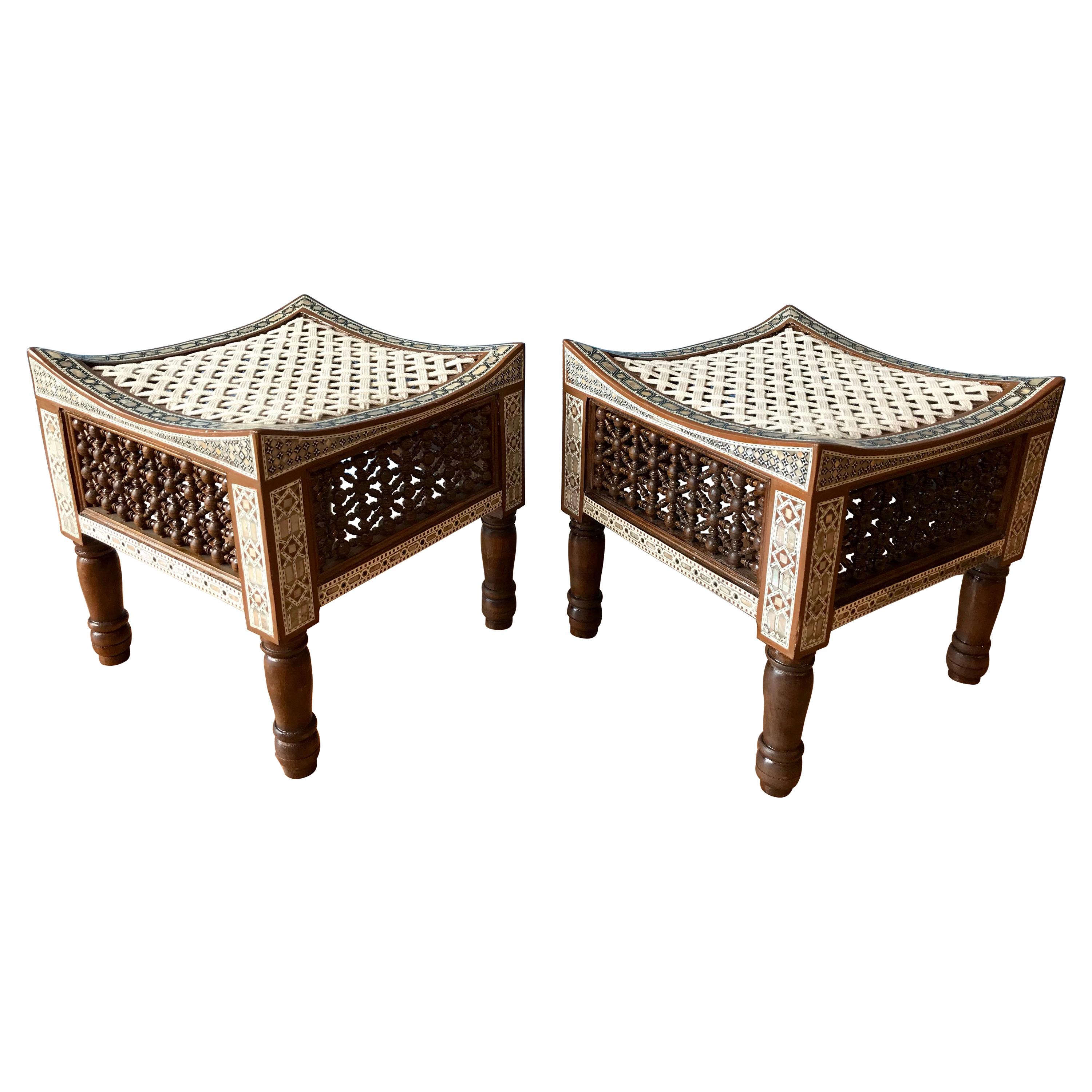 Pair of Moroccan Stools