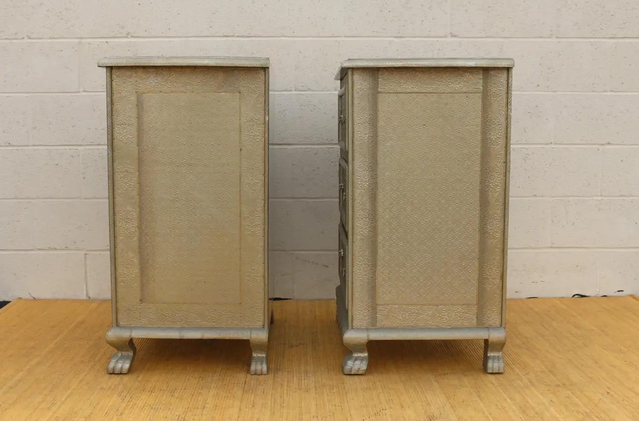 Rustic Pair of Moroccan Style Chests of Drawers For Sale