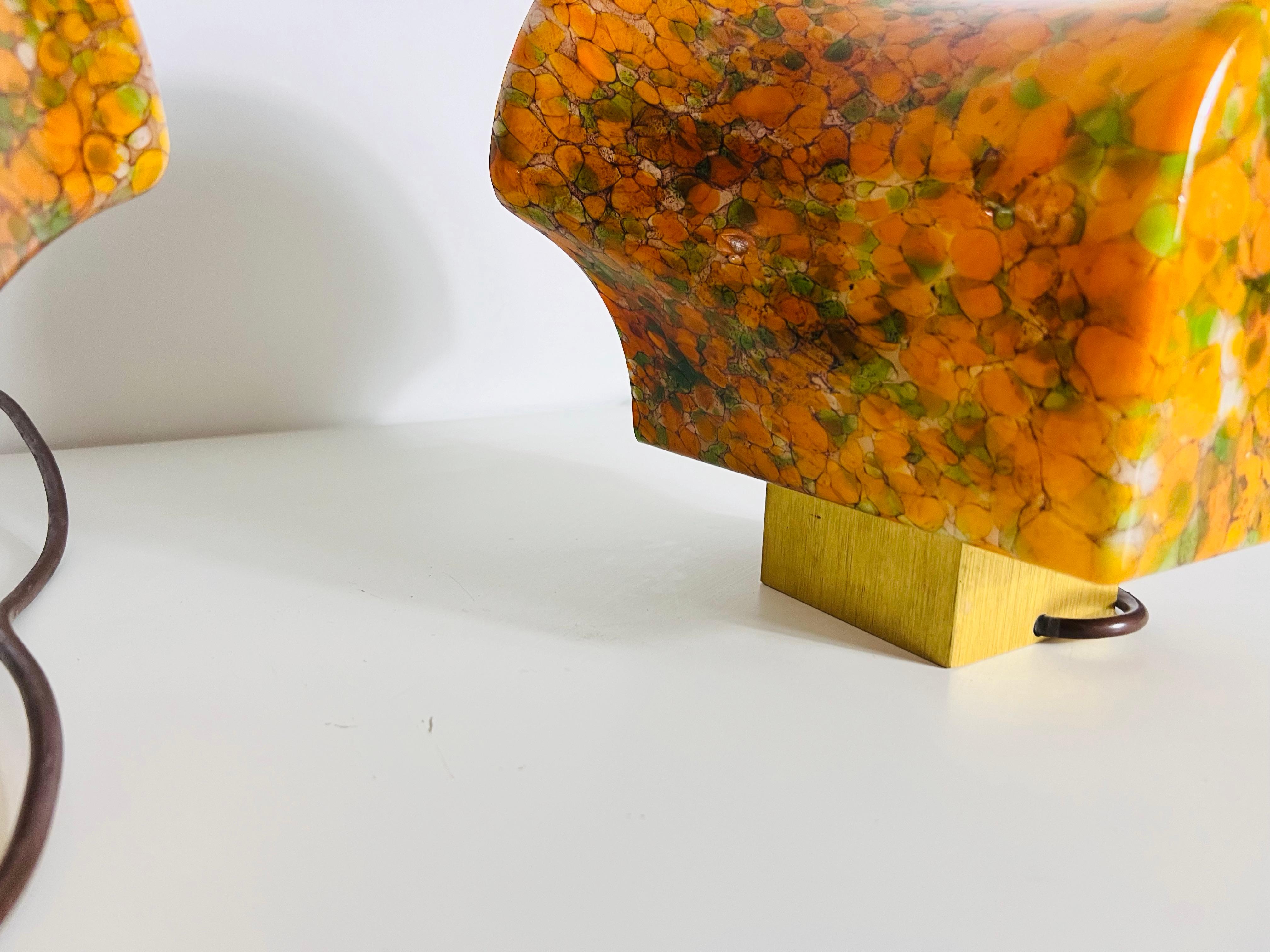 Pair of Mosaic Glass Wall Lamps by Peill & Putzler, 1960s, Germany For Sale 5