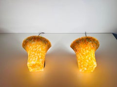 Paar Mosaikglas-Wandlampen von Peill & Putzler, 1960er Jahre, Deutschland