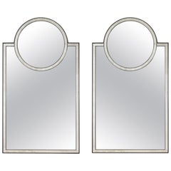 Pair of Mosaic Mirrors by Baker Furniture
