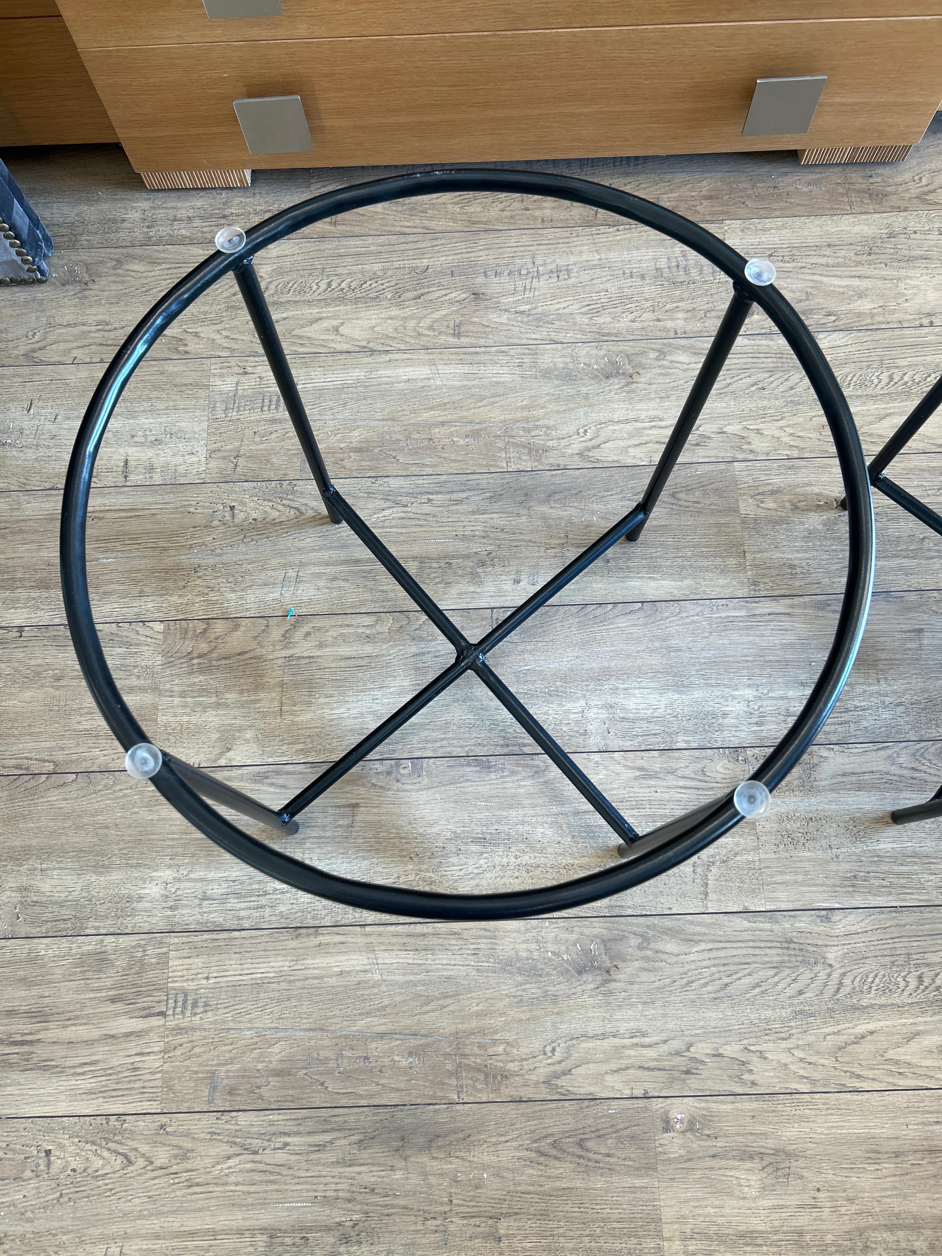 Pareja de mesas auxiliares de mosaico, S. XX en venta 3