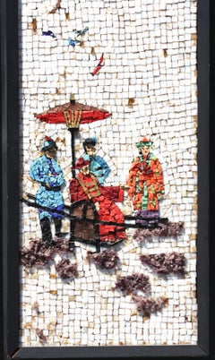 Pair of Mosaic Tile Panels
