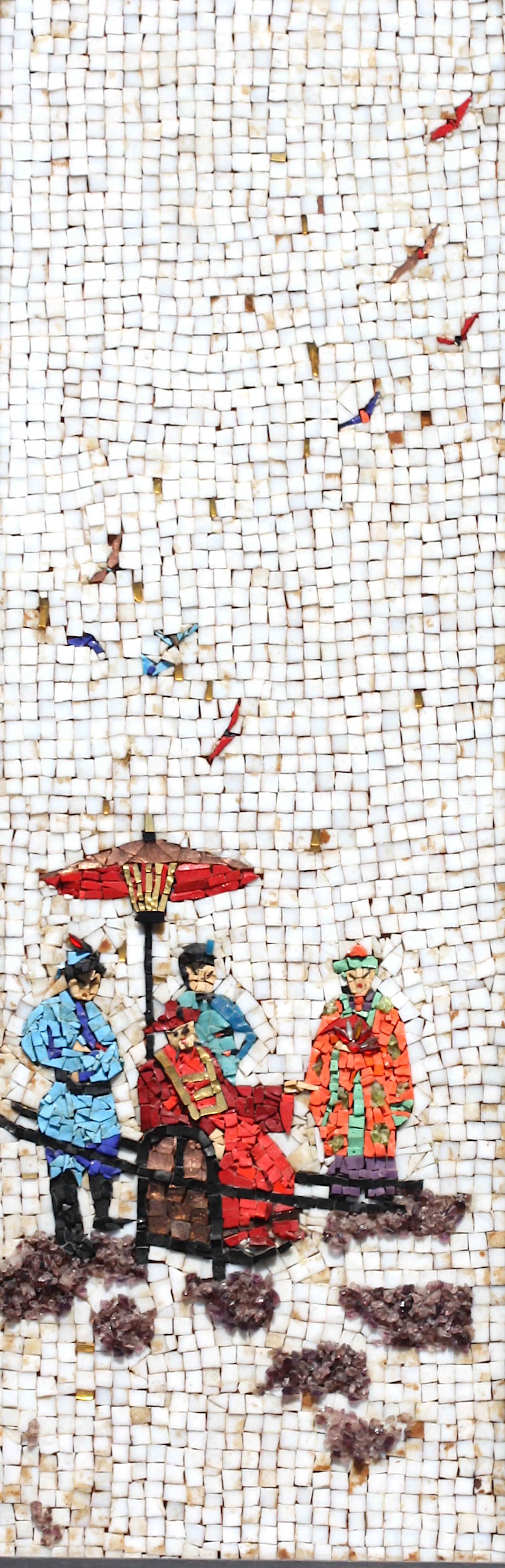 20ième siècle Paire de panneaux en mosaïque en vente