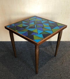 Paar Beistelltische mit Mosaikplatte von Georges Briard