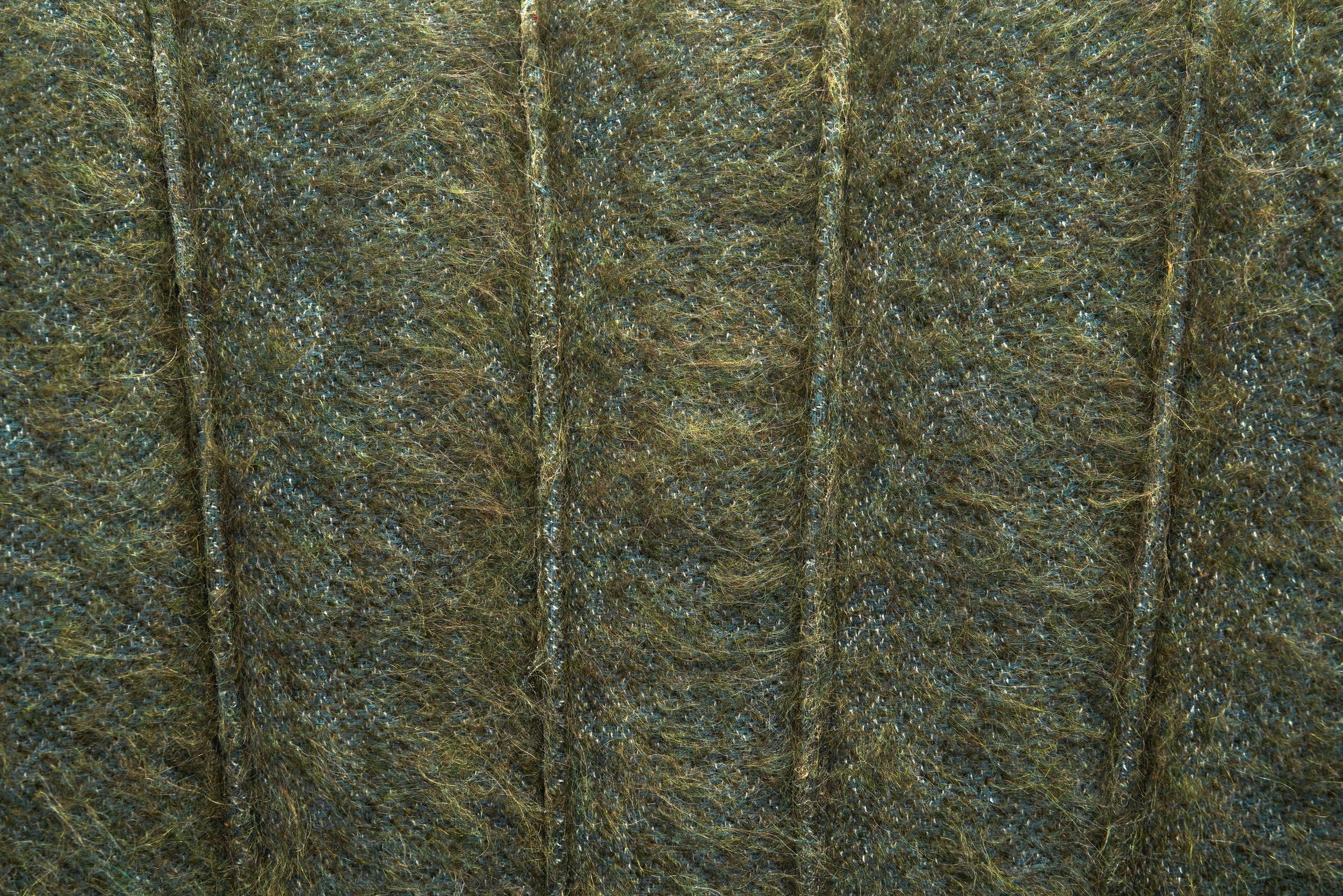 Pair of Moss Green Upholstered Armchairs, Europe 20th Century 3