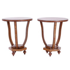 Pair of Mother-of-Pearl Inlaid Side Tables