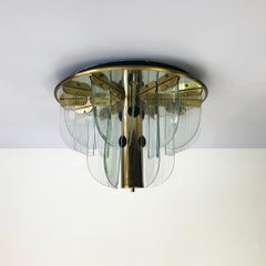Pair of Mount Ceiling Lights Attributed to Lightolier