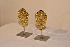 Paar montierte georgianische Deko-Objekte