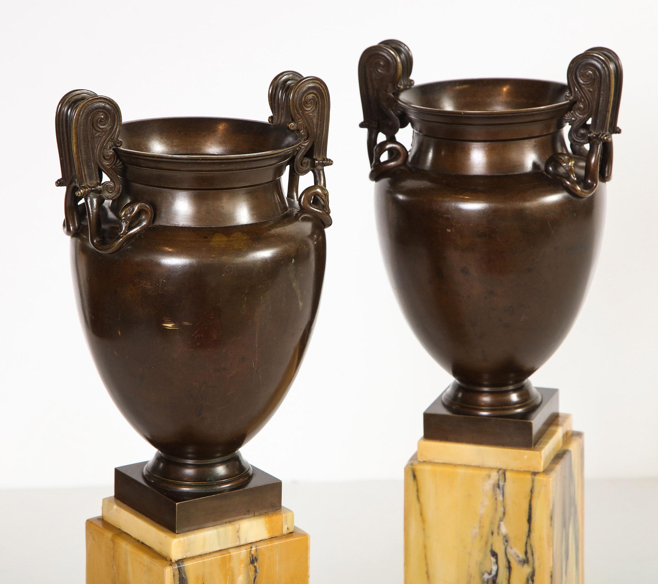 Pair of Mounted Urns For Sale 3