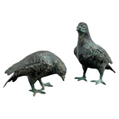 Pair of Mourning Dove Sculptures