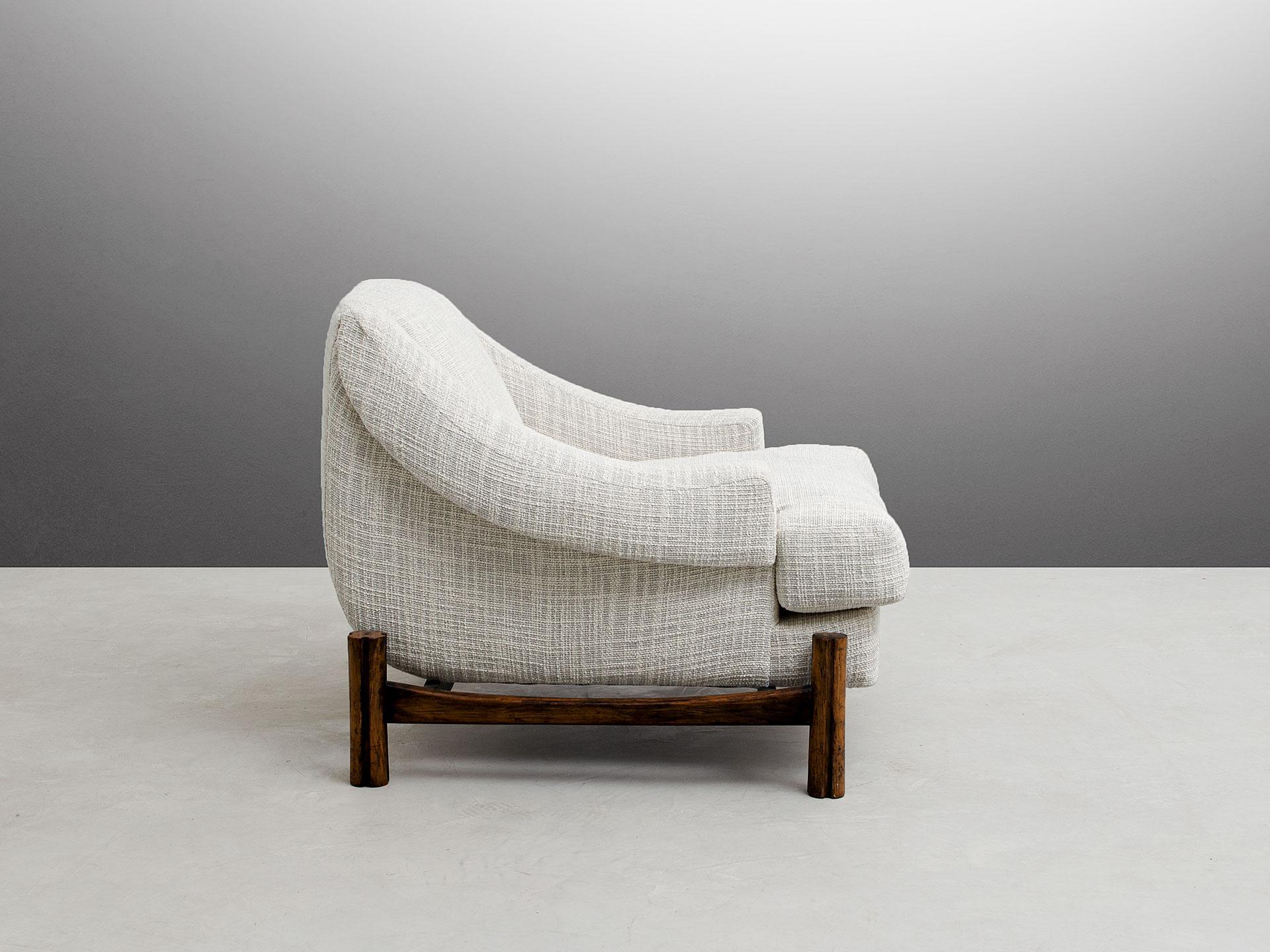 Mid-Century Modern Pair of Móveis Cimo Round Lounge Chair, 60's Brazilian Midcentury