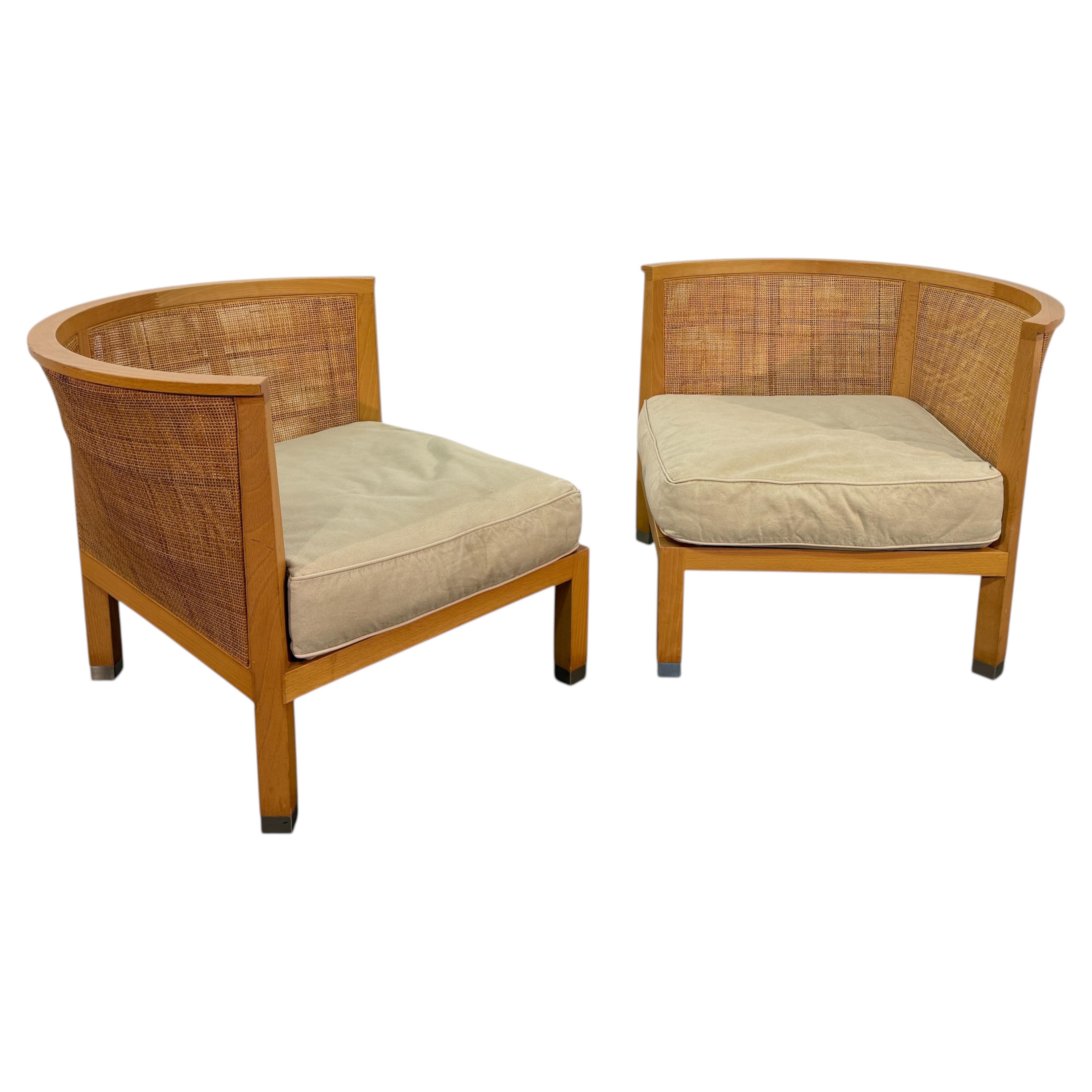 Pair of “Mozart” Lounge Chairs by Antonio Citterio for Flexform, Italy
