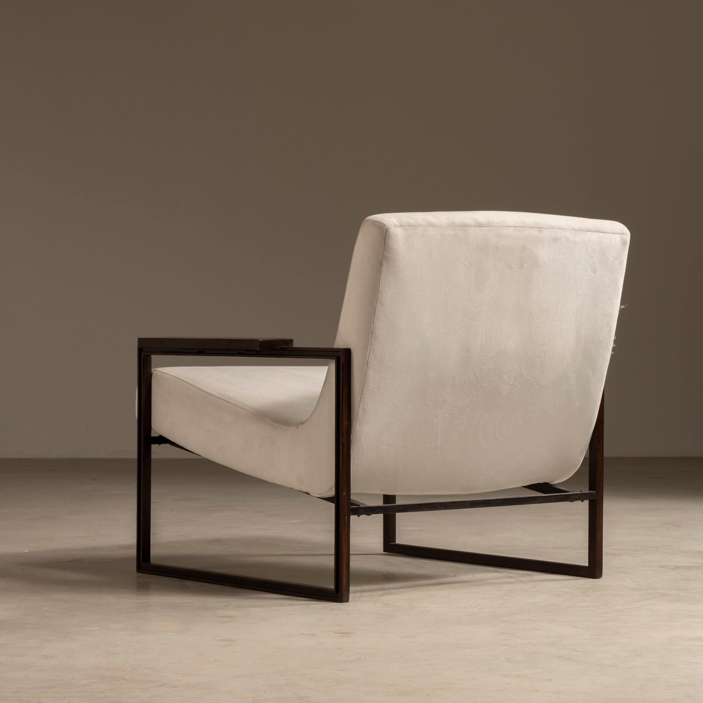 Brésilien Paire de fauteuilsMP-05 de Percival Lafer, style brésilien moderne du milieu du siècle dernier en vente