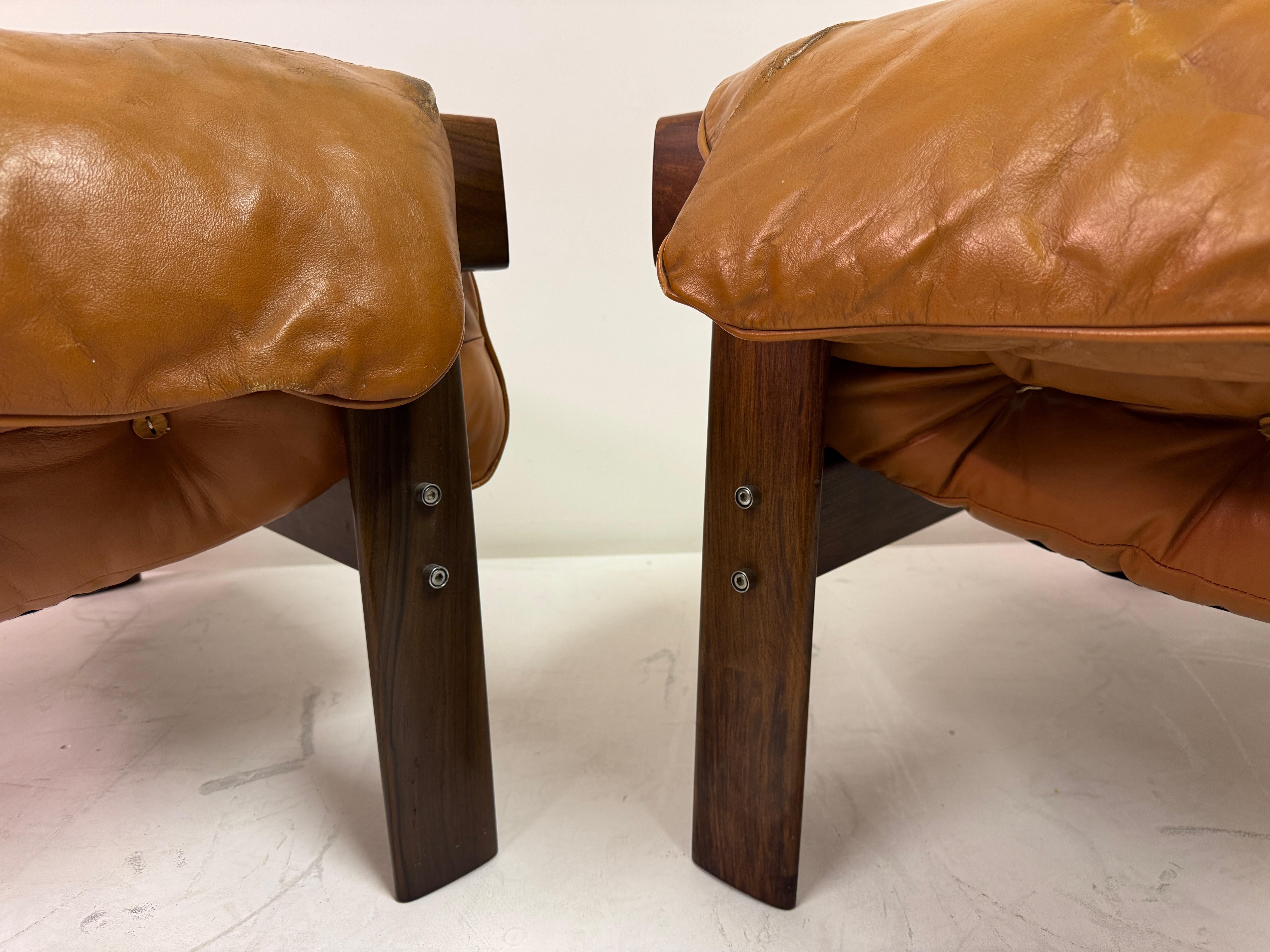 Paar MP-41 Lounge-Stühle von Percival Lafer, Brasilien, 1970er Jahre im Angebot 3