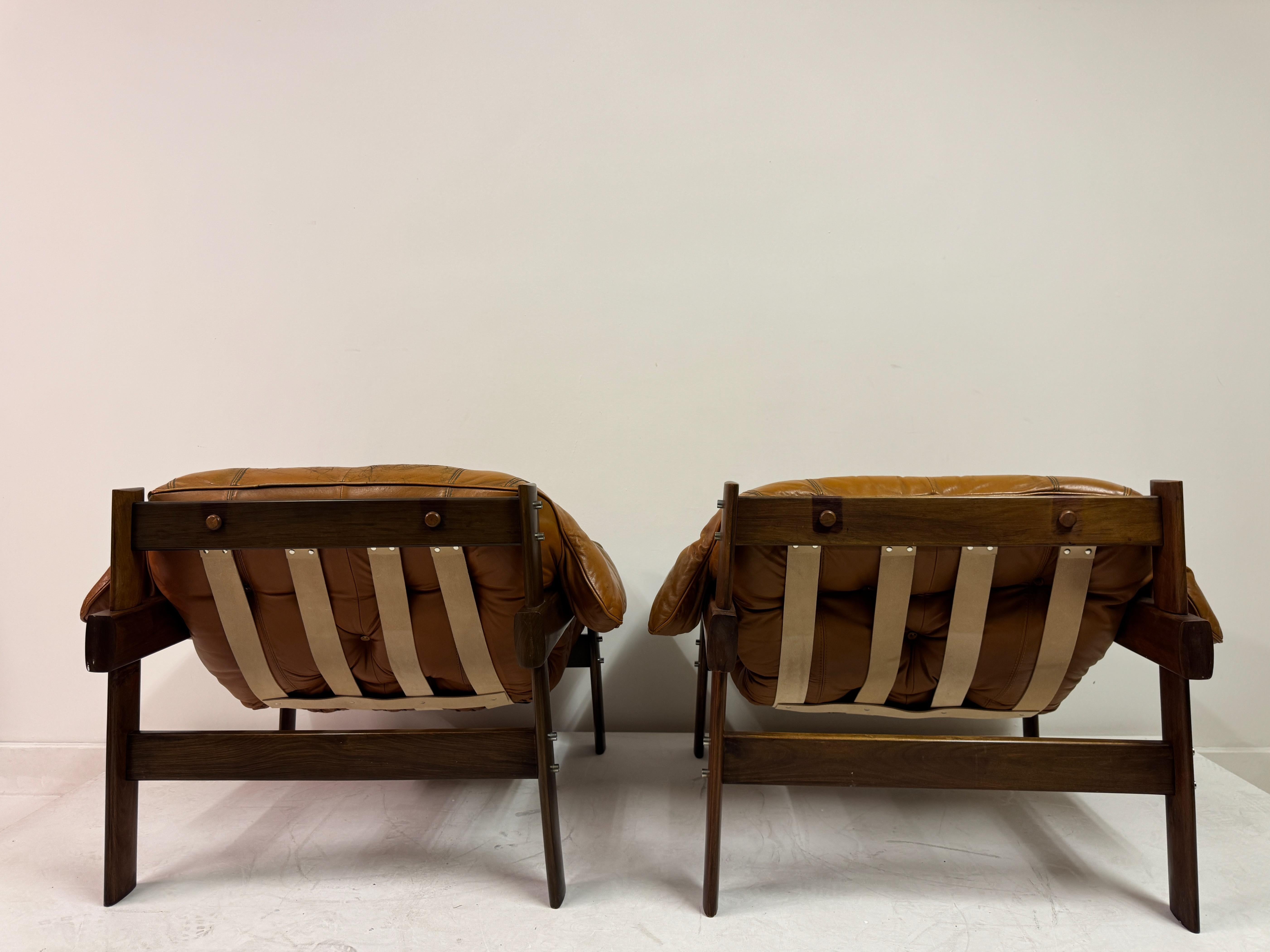 Paar MP-41 Lounge-Stühle von Percival Lafer, Brasilien, 1970er Jahre im Angebot 7