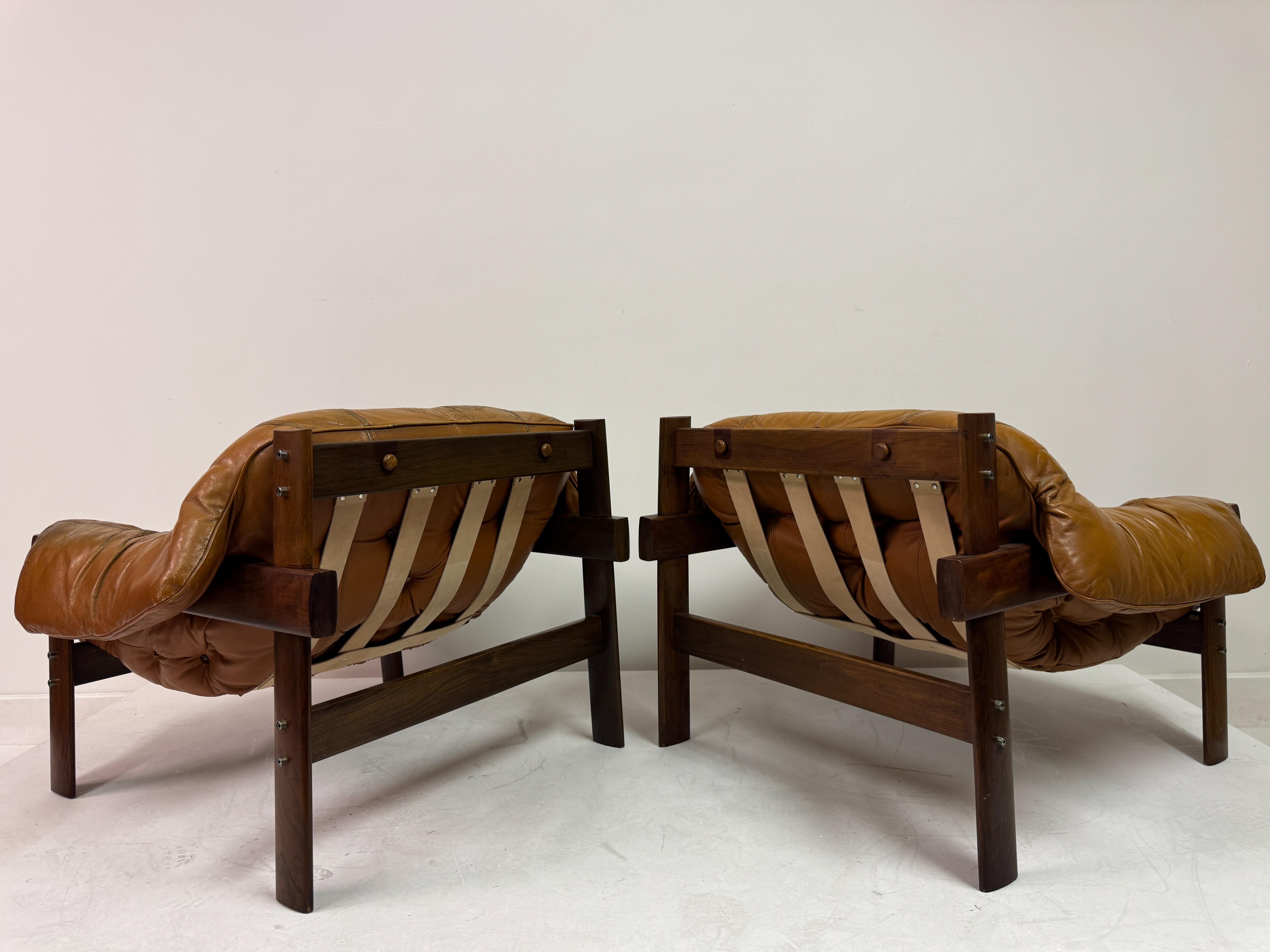 Paar MP-41 Lounge-Stühle von Percival Lafer, Brasilien, 1970er Jahre im Angebot 8