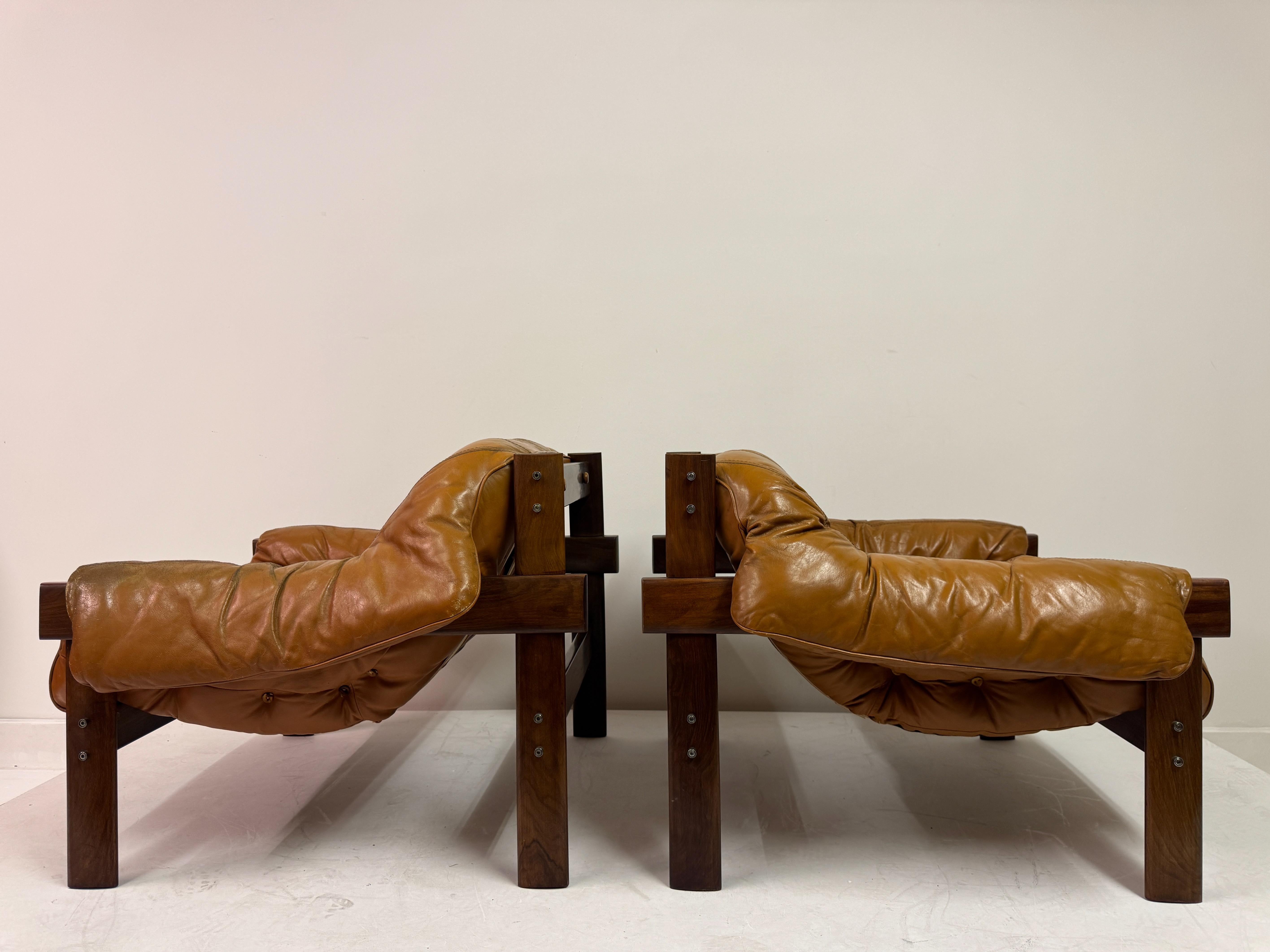 Paar MP-41 Lounge-Stühle von Percival Lafer, Brasilien, 1970er Jahre im Angebot 9