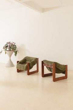 Pair of MP-97 Lounge Chairs by Percival Lafer, Midcentury, Brazil, 1970s