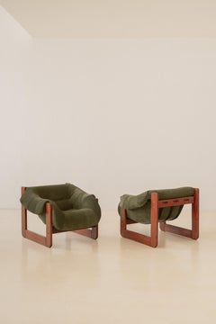 Pair of MP-97 Lounge Chairs by Percival Lafer, Midcentury, Brazil, 1970s