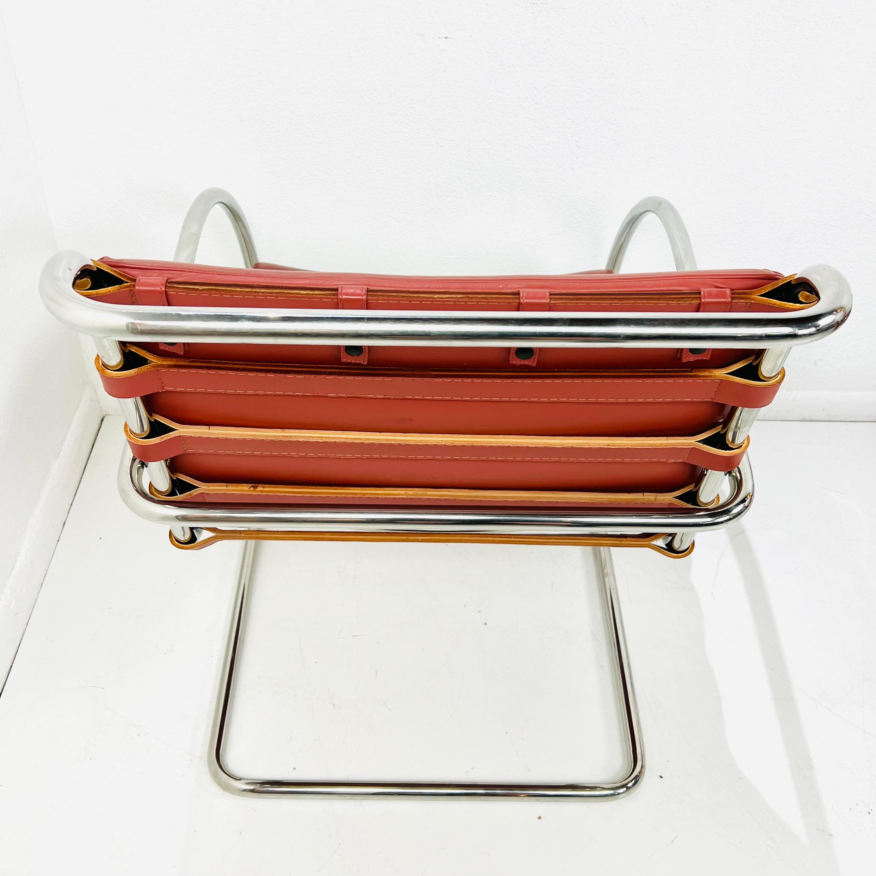 Paire de fauteuils de salon MR de Mies Van Der Rohe pour Knoll en vente 7
