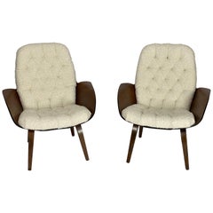 Pair of Mrs. Chair Lounge Chairs by George Mulhauser