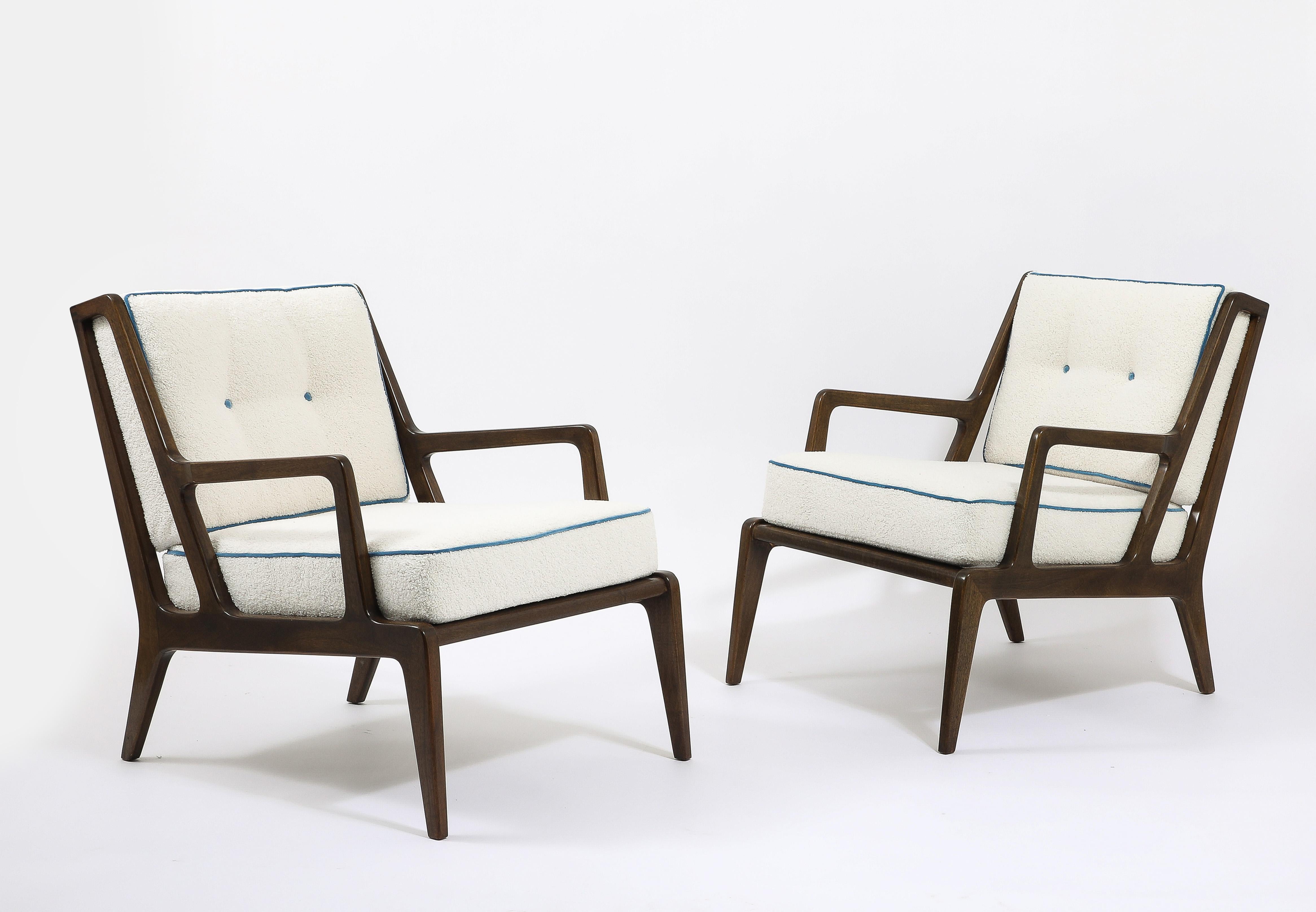 Pair of M.Singer & Son Loungers, Italy 1960s For Sale 4