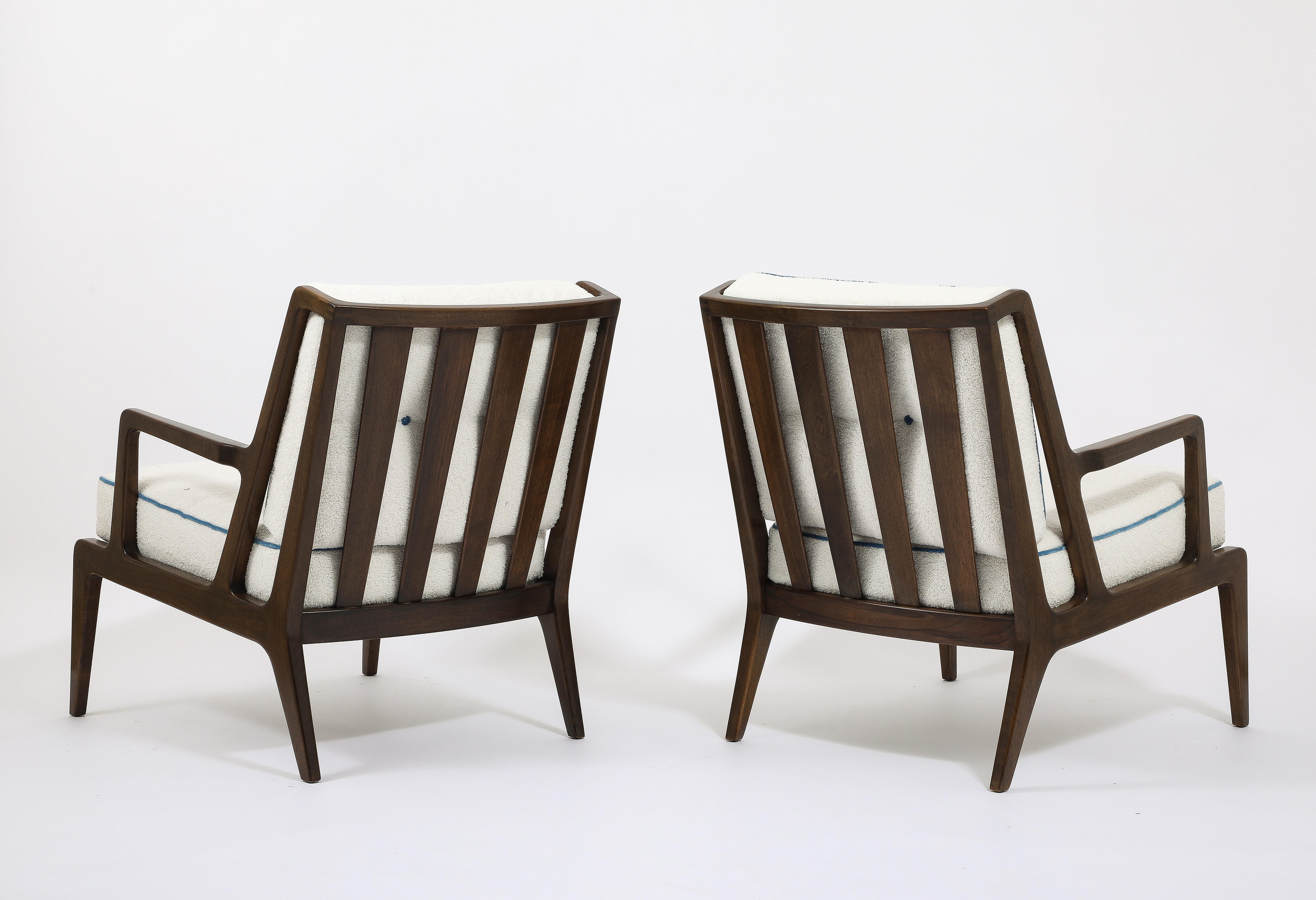 Pair of M.Singer & Son Loungers, Italy 1960s For Sale 1