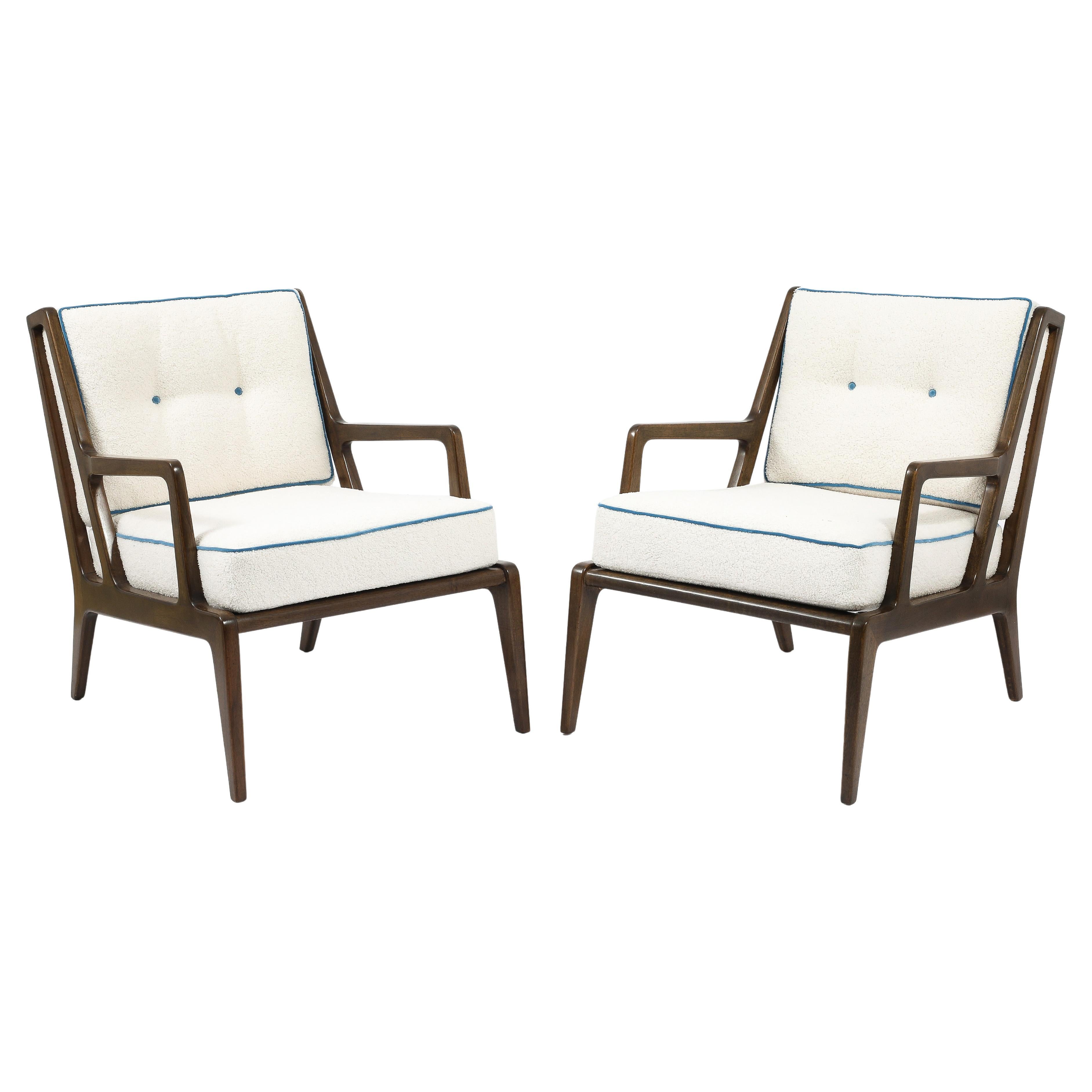 Pair of M.Singer & Son Loungers, Italy 1960s For Sale