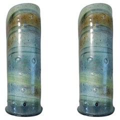 Coppia di lampade a canalina multicolore