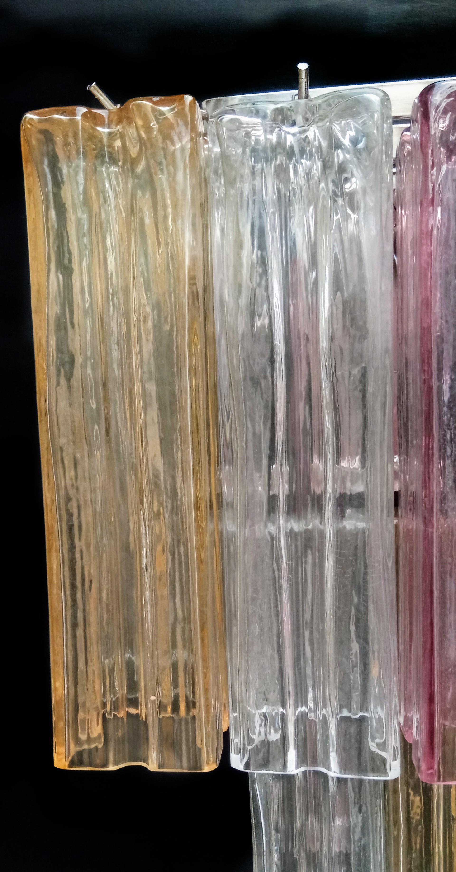 Coppia di sculture Tronchi multicolore di Murano in vendita 1