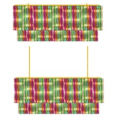 Pair of multicoloured 'Arecchino' chandeliers.