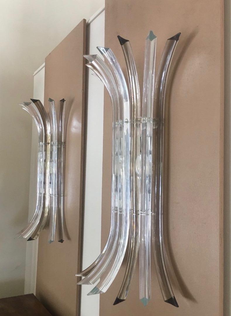 Paire d'appliques de Murano, Italie, XXe siècle Bon état - En vente à Nice, FR