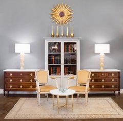 Pair of Murano "Avventurina" Glass Lamps