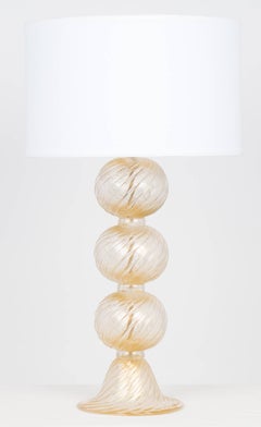 Murano Avventurina Glass Lamps by Alberto Donà, Baroque Revival