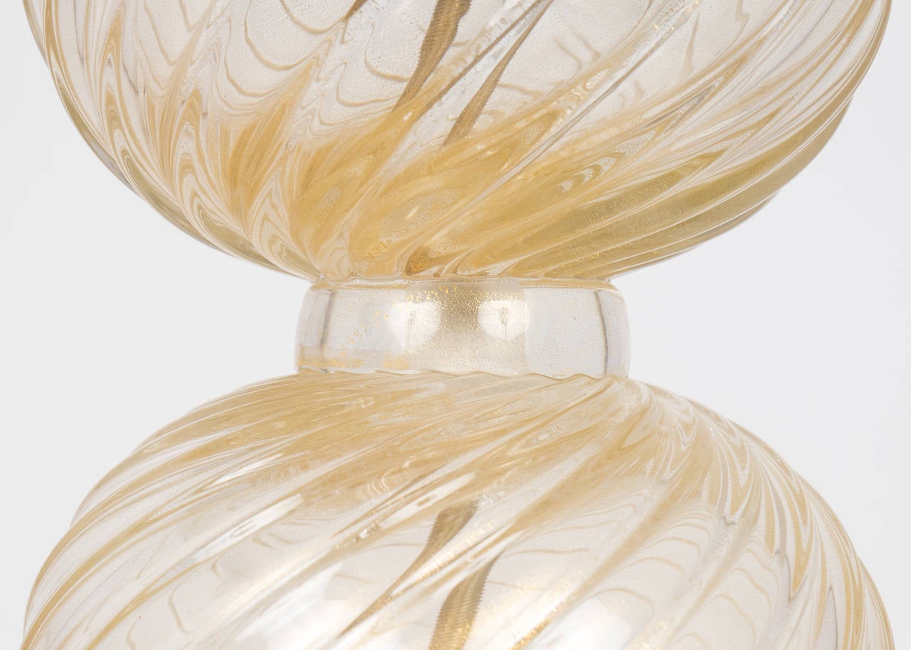 Paire de lampes Avventurina en verre de Murano Neuf - En vente à Austin, TX