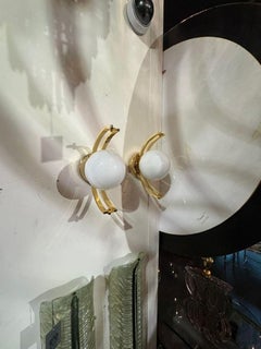 Pair of Murano Ball Sconces