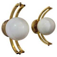 Pair of Murano Ball Sconces