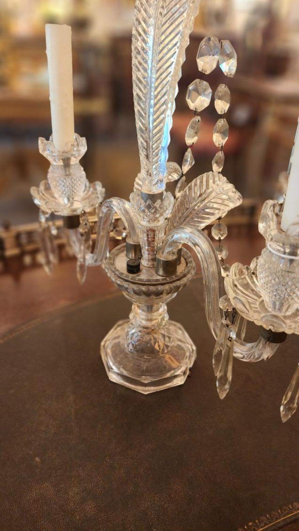 Italian Pair of Murano Candelabra For Sale