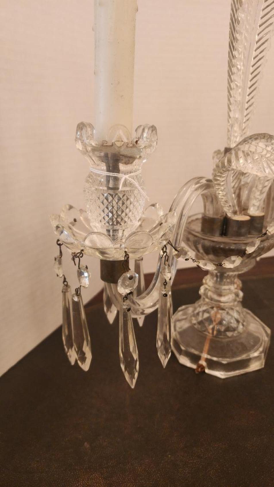 19th Century Pair of Murano Candelabra For Sale