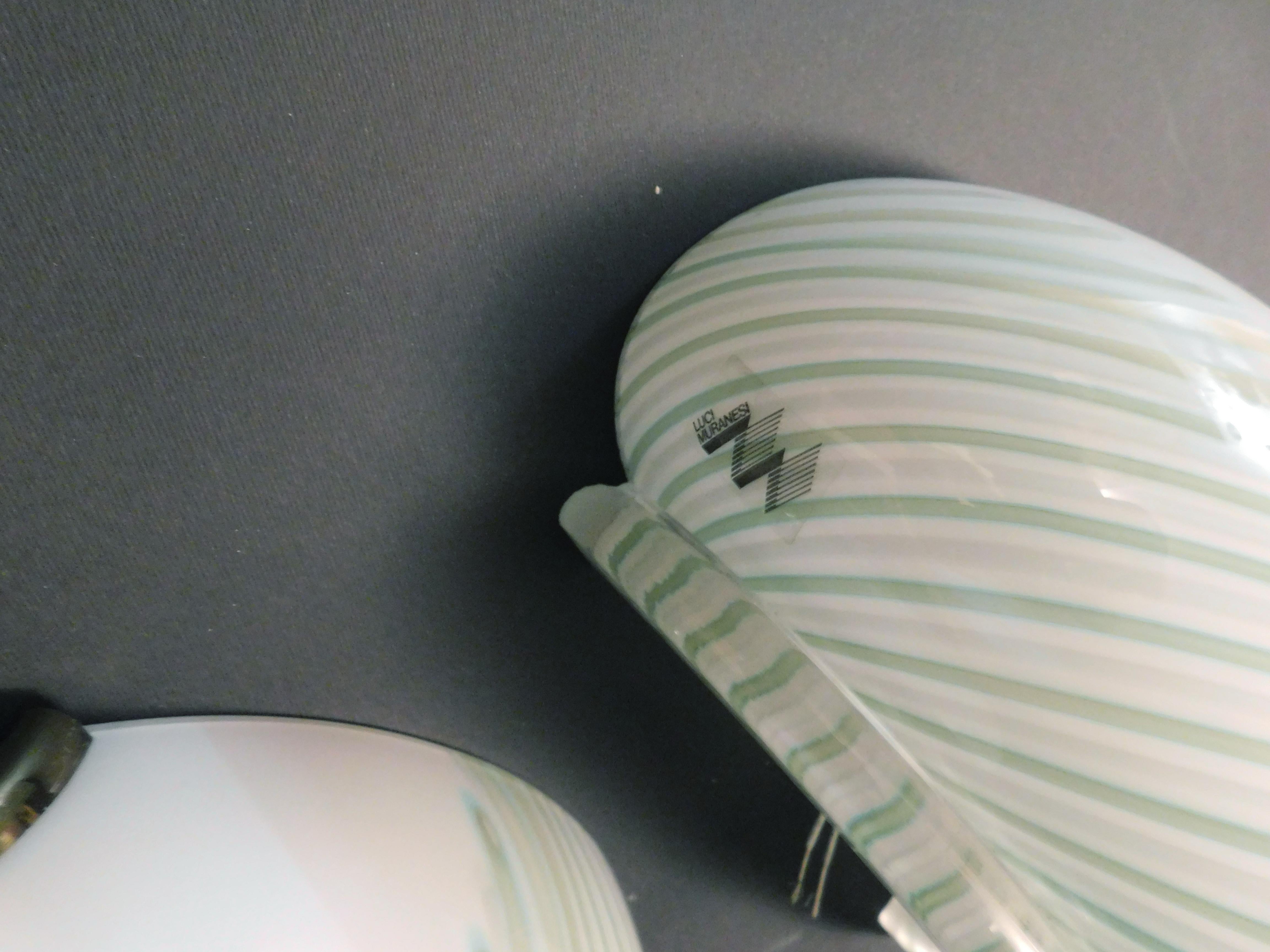 Pair of Murano Chiocciola Sconces by Luci Muranesi For Sale 4