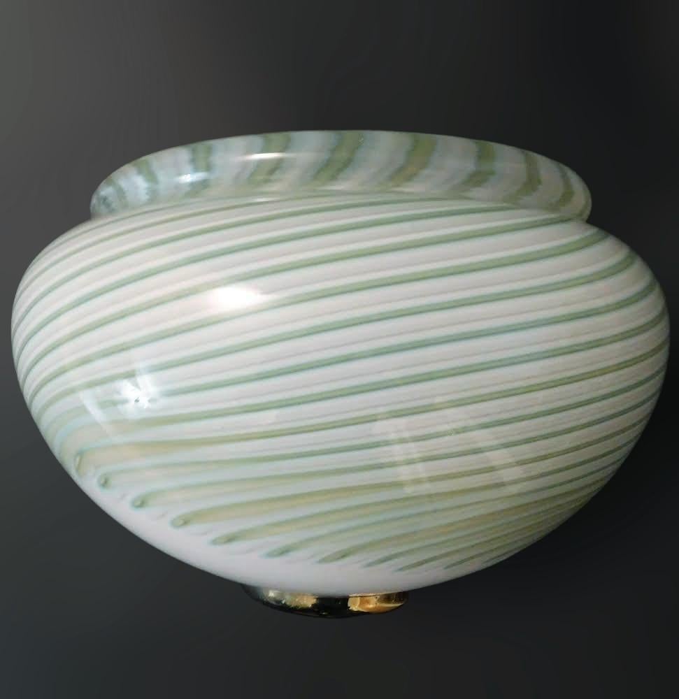 Mid-Century Modern Pair of Murano Chiocciola Sconces by Luci Muranesi For Sale