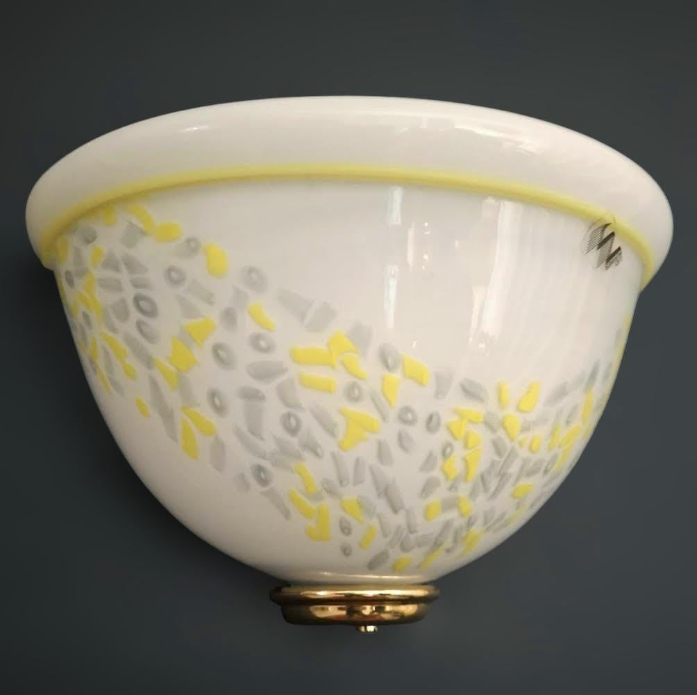 Mid-Century moderno Coppia di sconsigli di Murano Chiocciola di Luci Muranesi in vendita