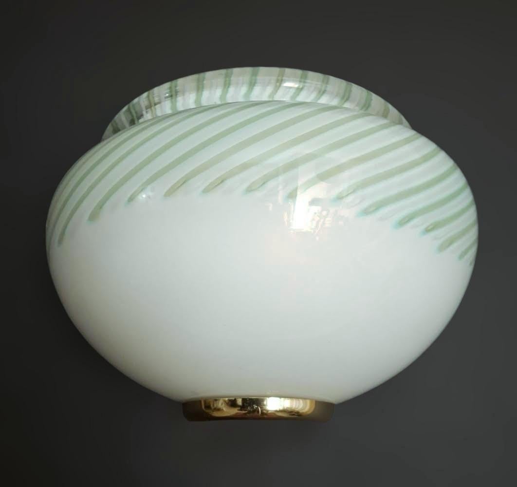 Pareja de Apliques de Murano Chiocciola de Luci Muranesi Italiano en venta
